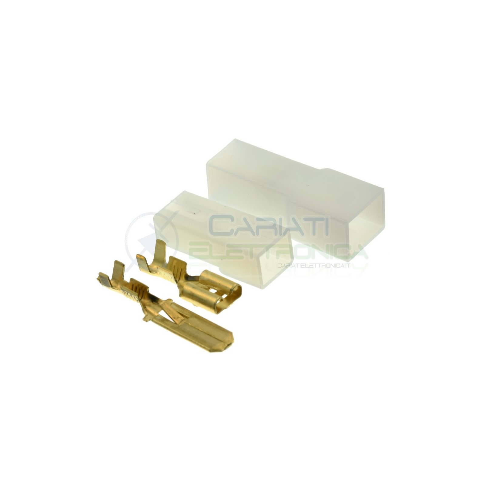 Kit Faston 1 Pin 6,35mm Male Female Connector with Cover