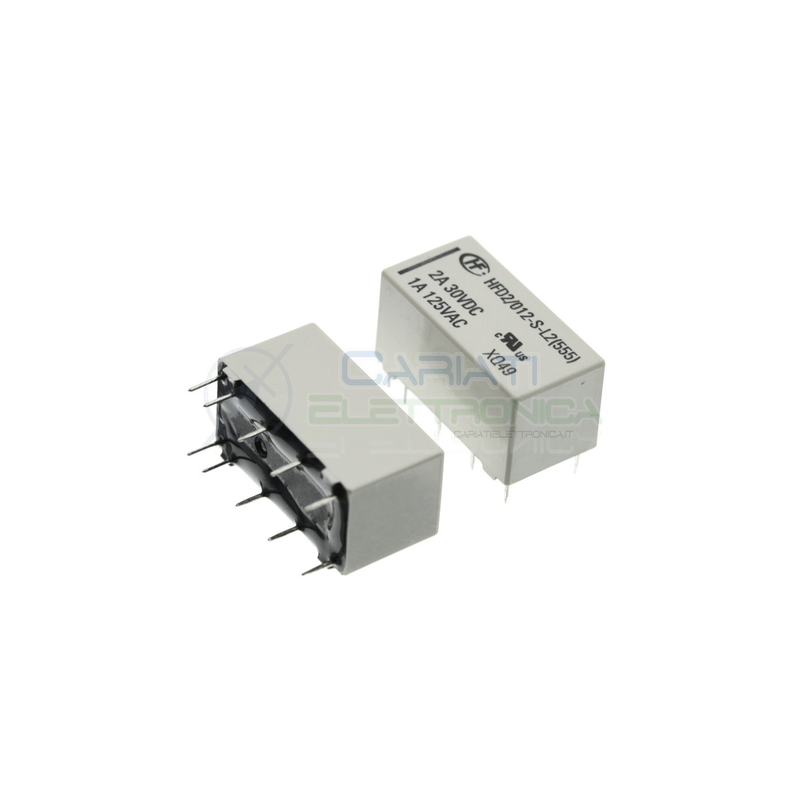 Relay HFD2/012-S-L2 latching volate goil 12V Dpdt 2A 30Vdc 1A 125VacHONGFA RELAY