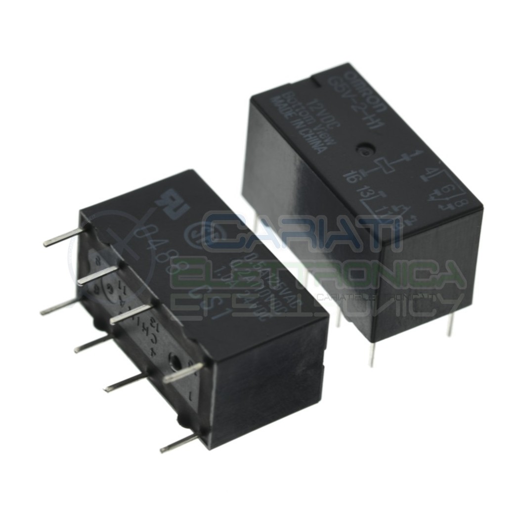 Relay G5V-2-H1 Voltage Coil12V Dc DPDT 2A OmronOmron