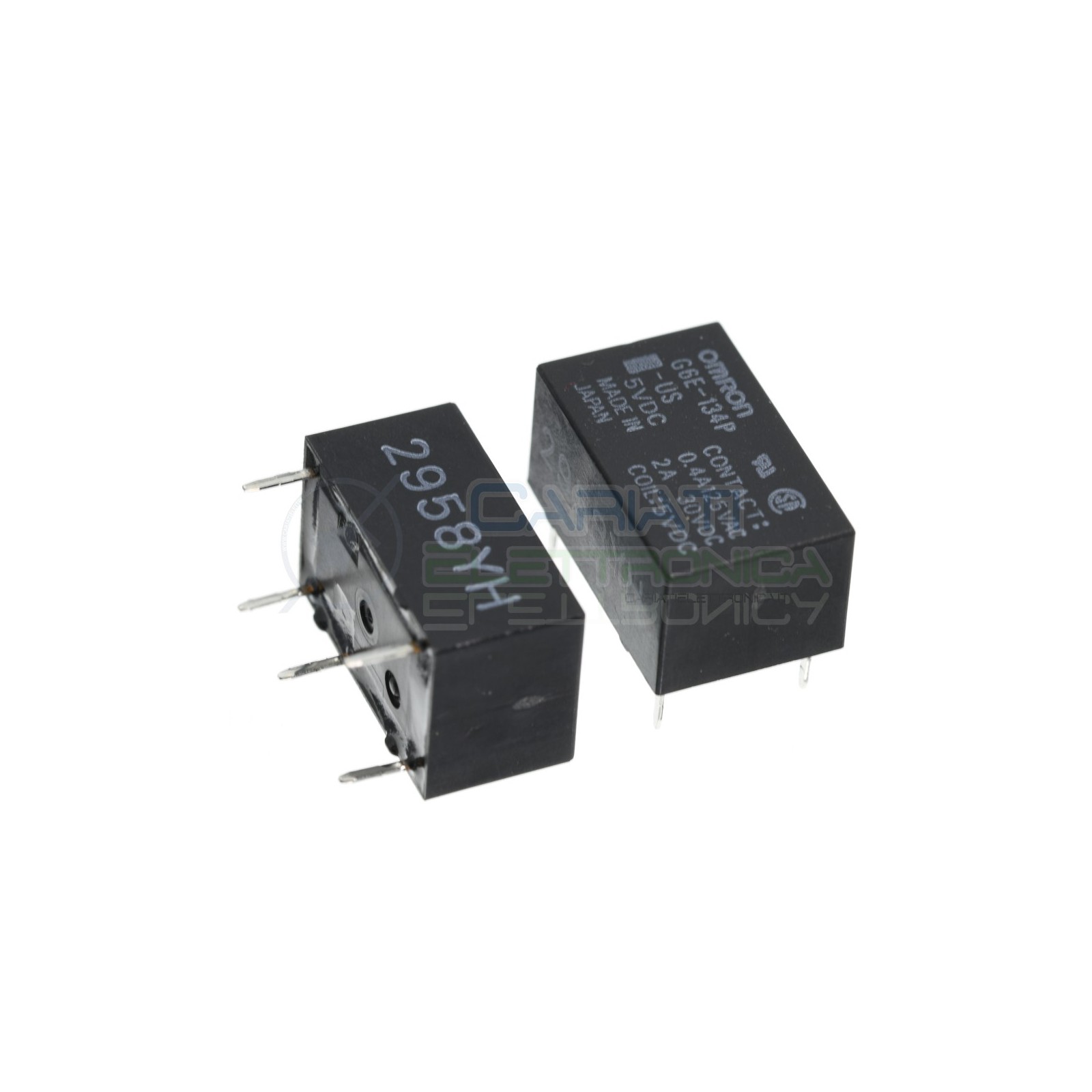 Relè G6E-134P-US 5V Dc SPDT 2A 30V 0.4A 125V singolo 1 scambio Omron Omron