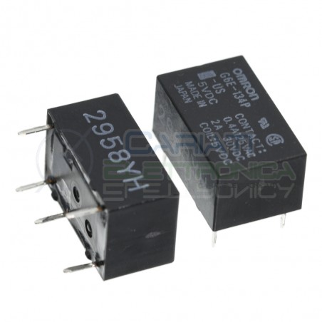 Relè G6E-134P-US 5V Dc SPDT 2A 30V 0.4A 125V singolo 1 scambio Omron Omron