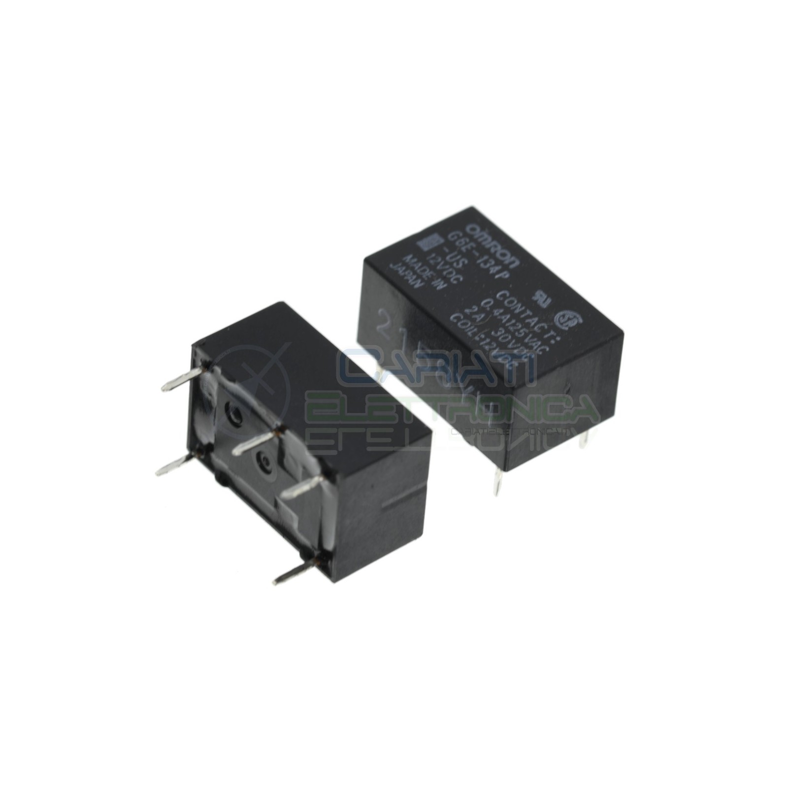 Relay G6E-134P-US Coil Voltage 12V Dc SPDT 2A 30V 0.4A 125V OmronOmron