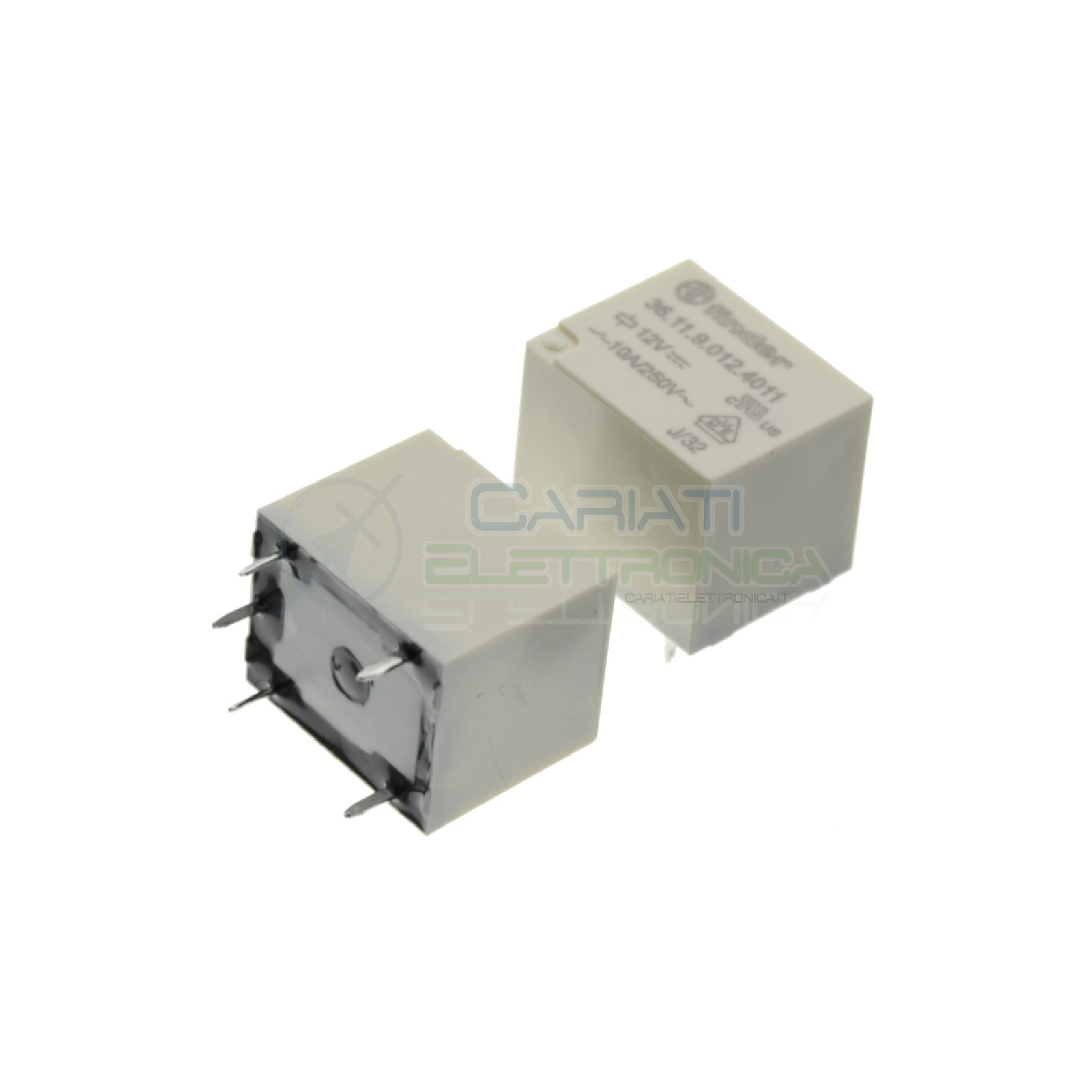 Relè 36.11.9.012.4011 bobina 12V DC SPDT 10A 30Vdc 250Vac 5 pin Finder Finder