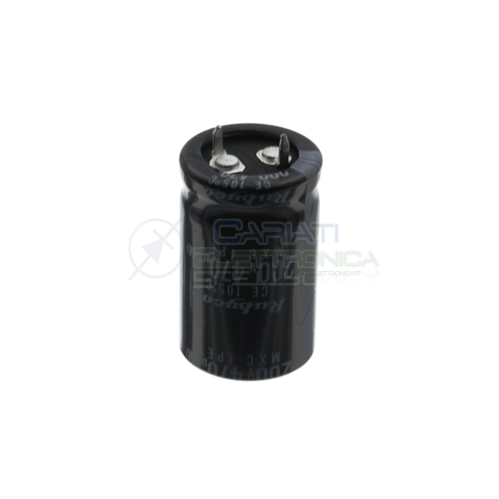 470uF 200V Electrolytic Capacitor Snap-In 22x35mm 105° pin pitch 10mmRubycon
