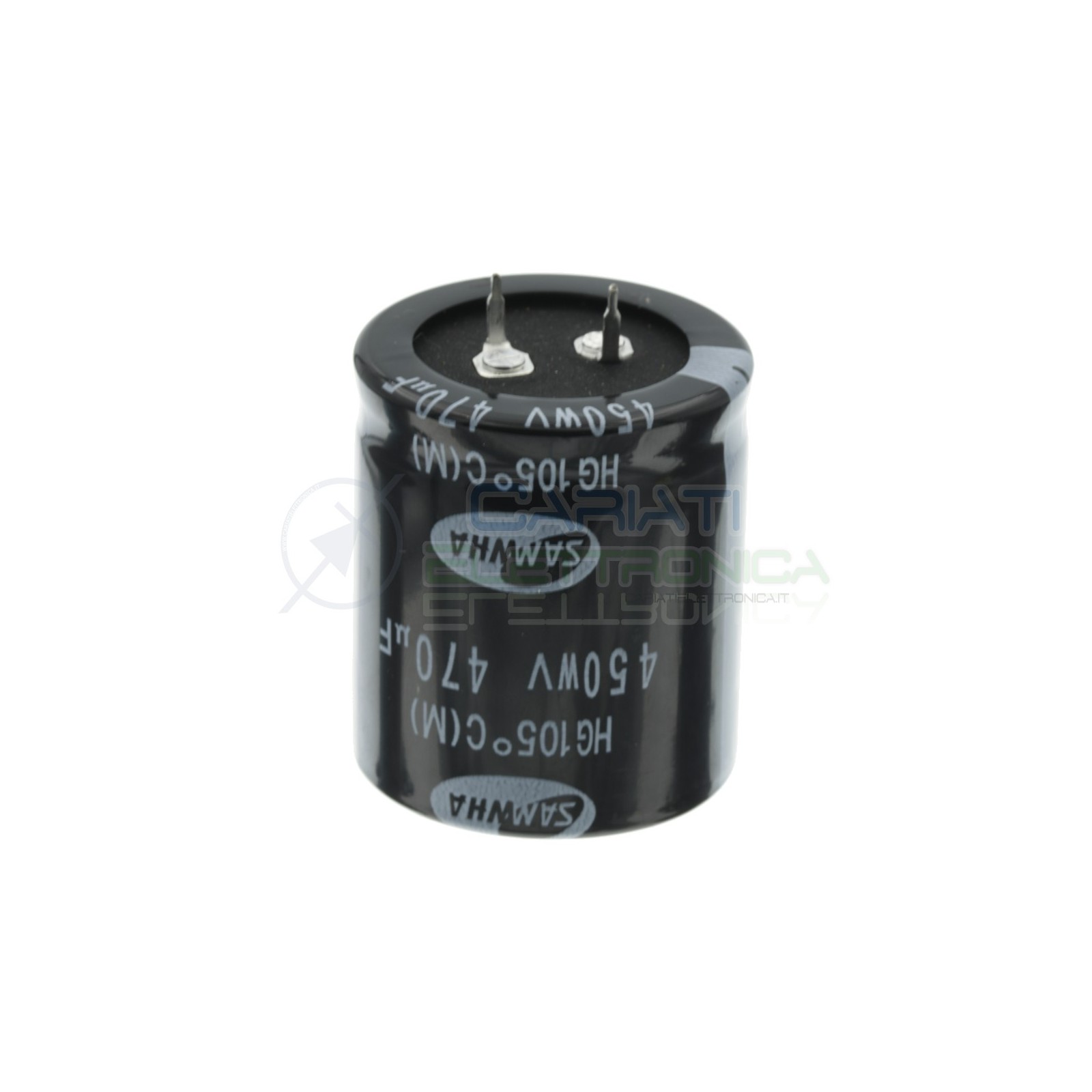 470uF 450V Condensatore Elelettrolitico Snap-In 35x40mm 105° passo 10mm Samwha