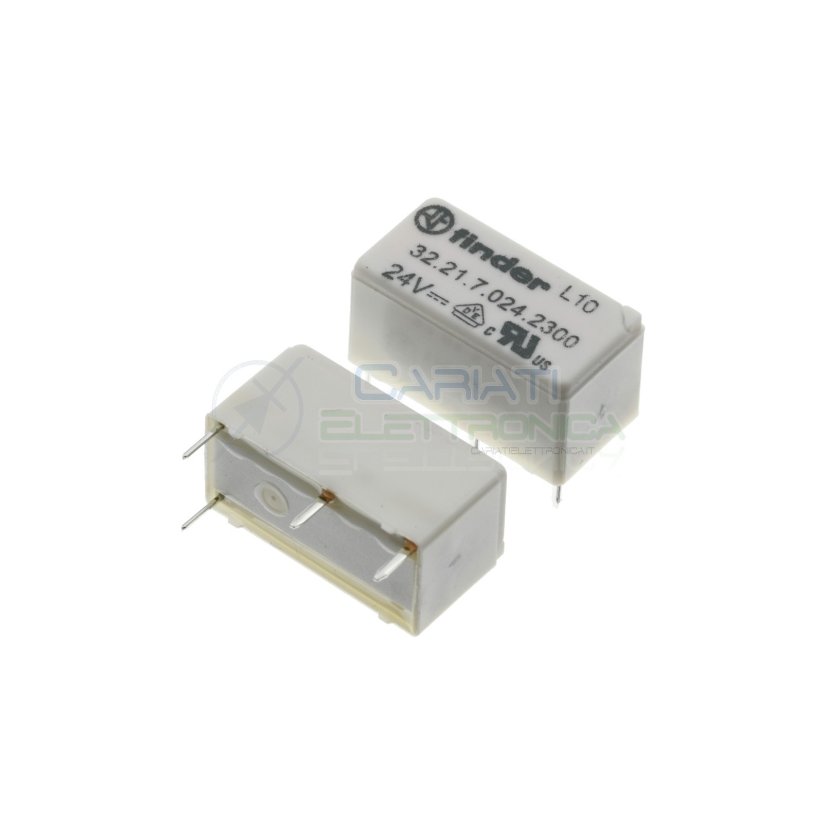 Relay 32.21.7.024.2300 voltage coil 24V DC SPST 6A 30Vdc 250Vac 4 pin FinderFinder