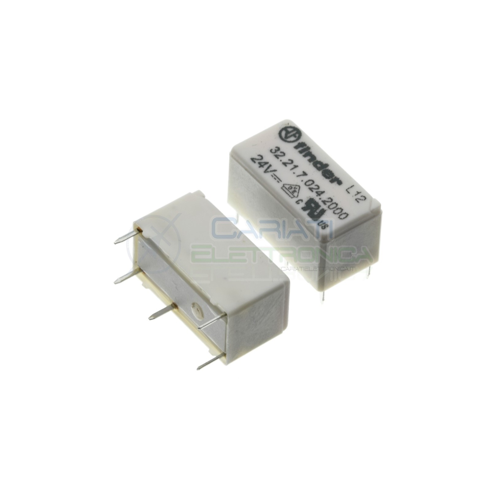Relè 32.21.7.024.2000 bobina 24V DC SPST 6A 30Vdc 250Vac 4 pin Finder Finder
