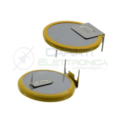 CR2430 Battery 3V 270mah Lithium with soldering pins Button Coin CellExtracell