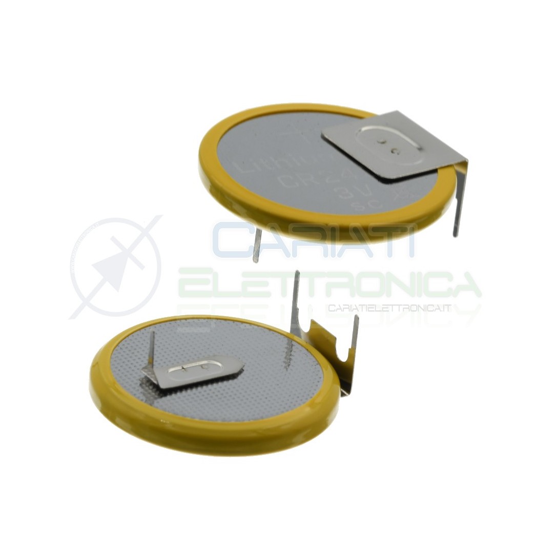 CR2430 Battery 3V 270mah Lithium with soldering pins Button Coin CellExtracell