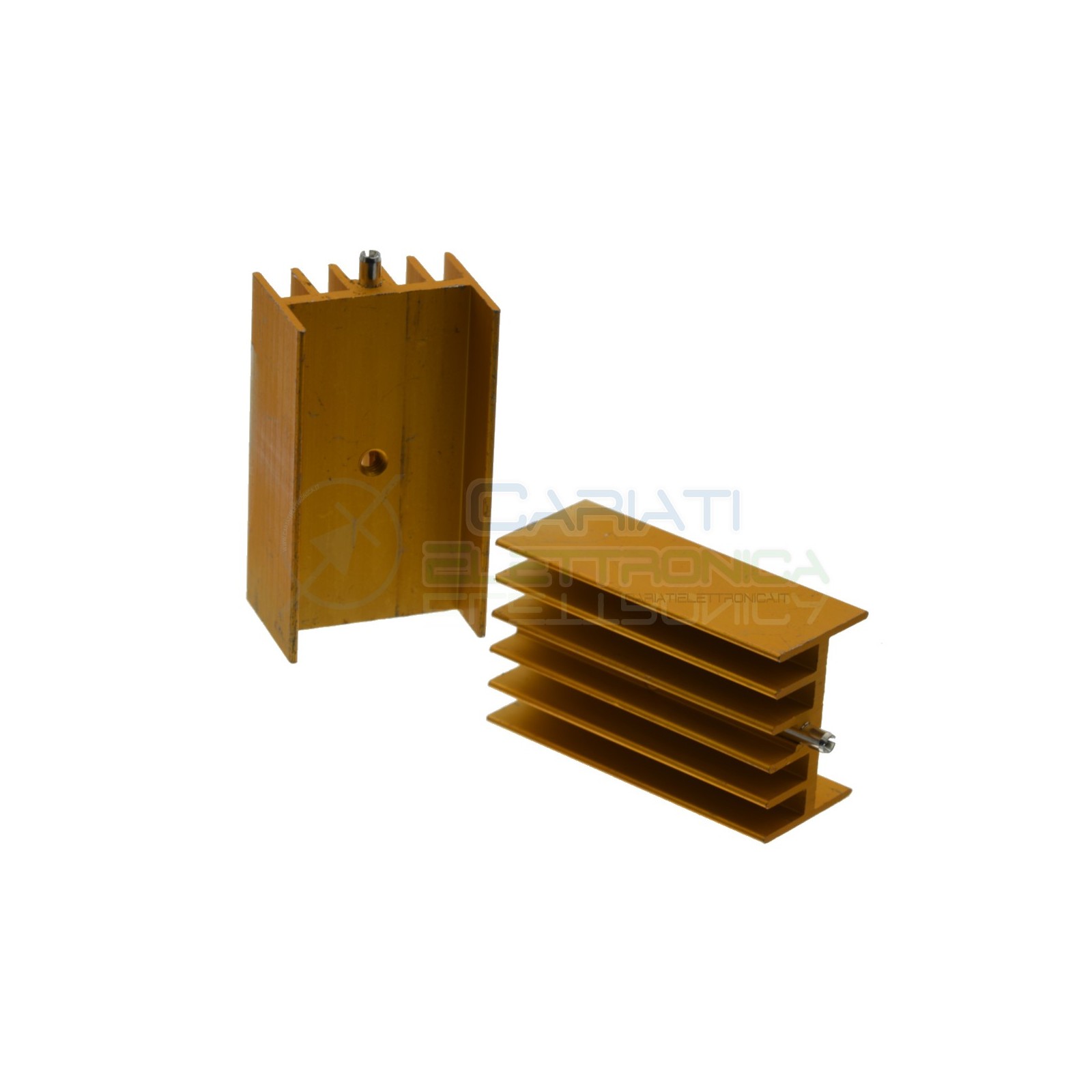 Dissipatore 23x16,5x40 mm Aletta di Raffreddamento in Alluminio