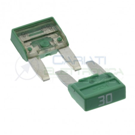 5 Pezzi Fusibile a Lama 30A 32V 11,9mm rapido Auto moto camper Mta