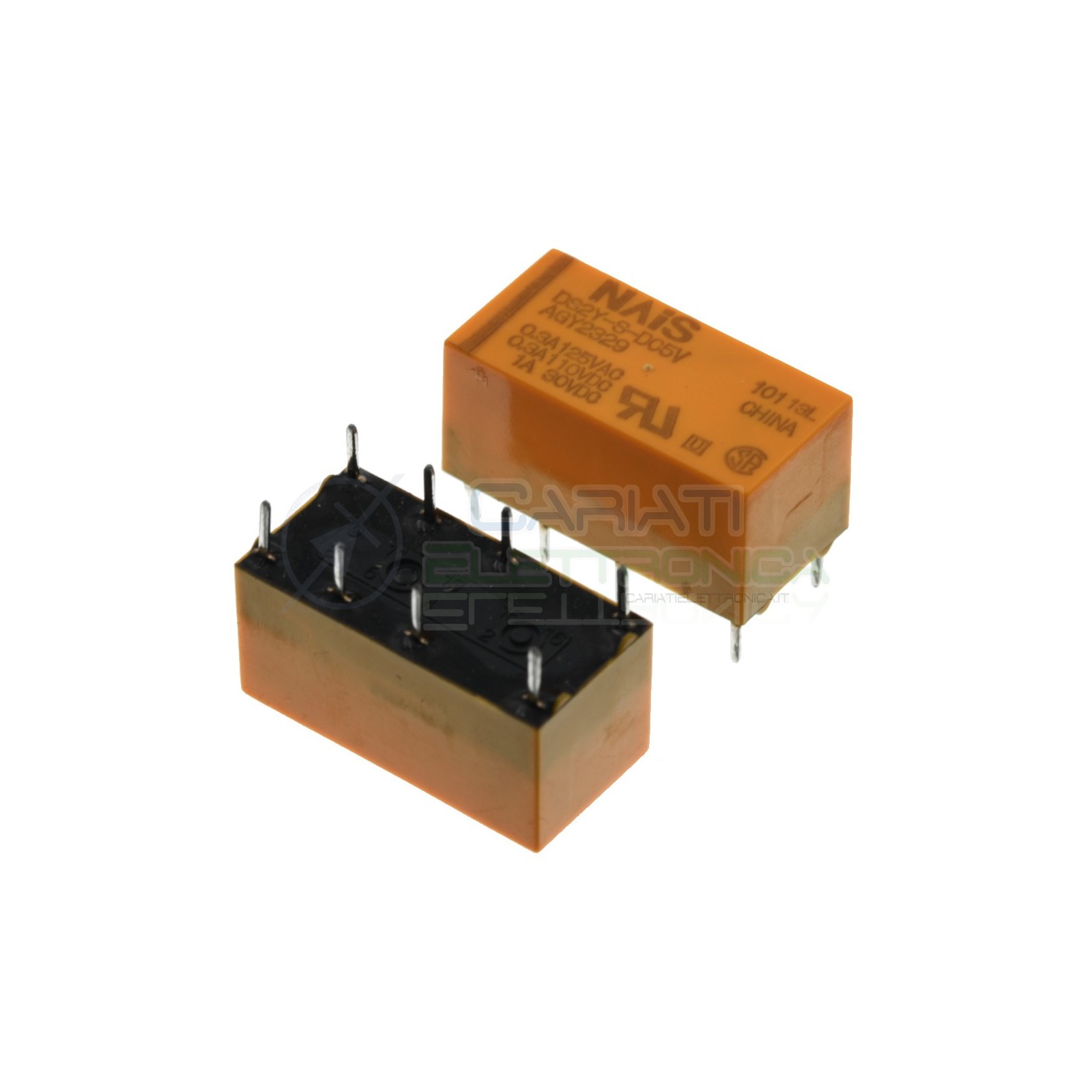 Relè DS2Y-S-DC5V bobina 5V DPDT 3A 30Vdc 250Vac 8 pin Nais Panasonic