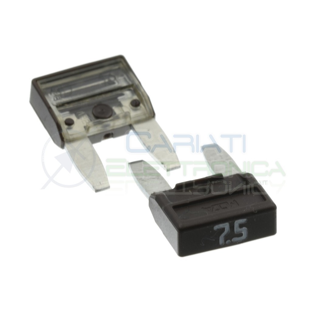 5 Pcs Blade Fuse 7,5A 32V fast 11,9mm for car camperMta
