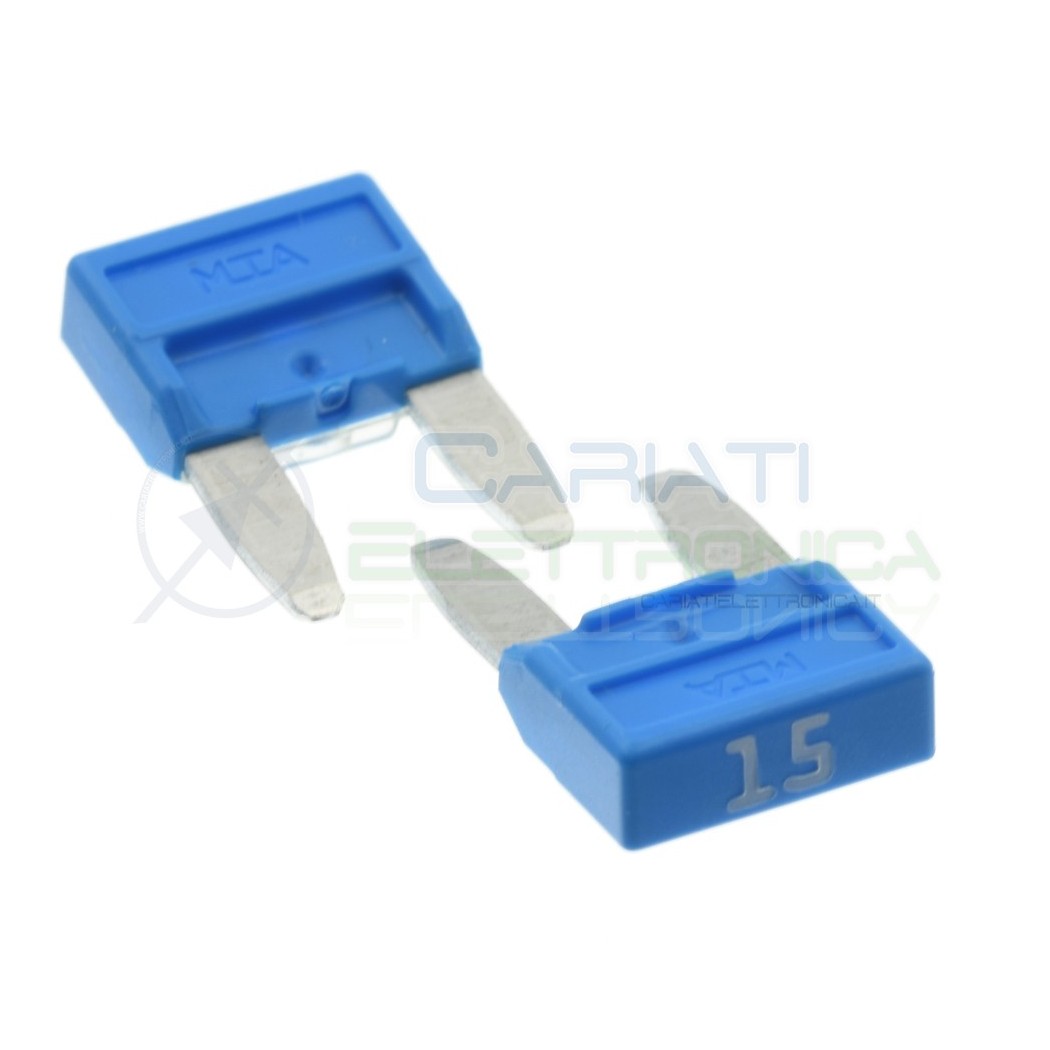 5 Pezzi Fusibile a Lama 15A 32V 11,9mm rapido Auto moto camper Mta