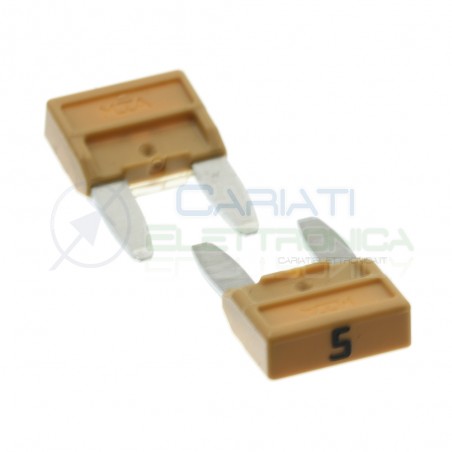 5 Pezzi Fusibile a Lama 5A 32V 11,9mm rapido Auto moto camper Mta