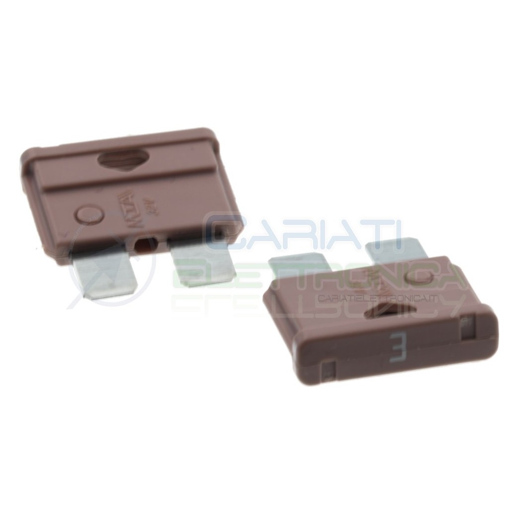 5 Pcs Blade Fuse 3A 32V fast 19mm for car camperMta