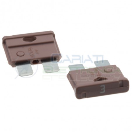 5 Pezzi Fusibile a Lama 3A 32V 19mm Rapidi da Auto moto camper Mta
