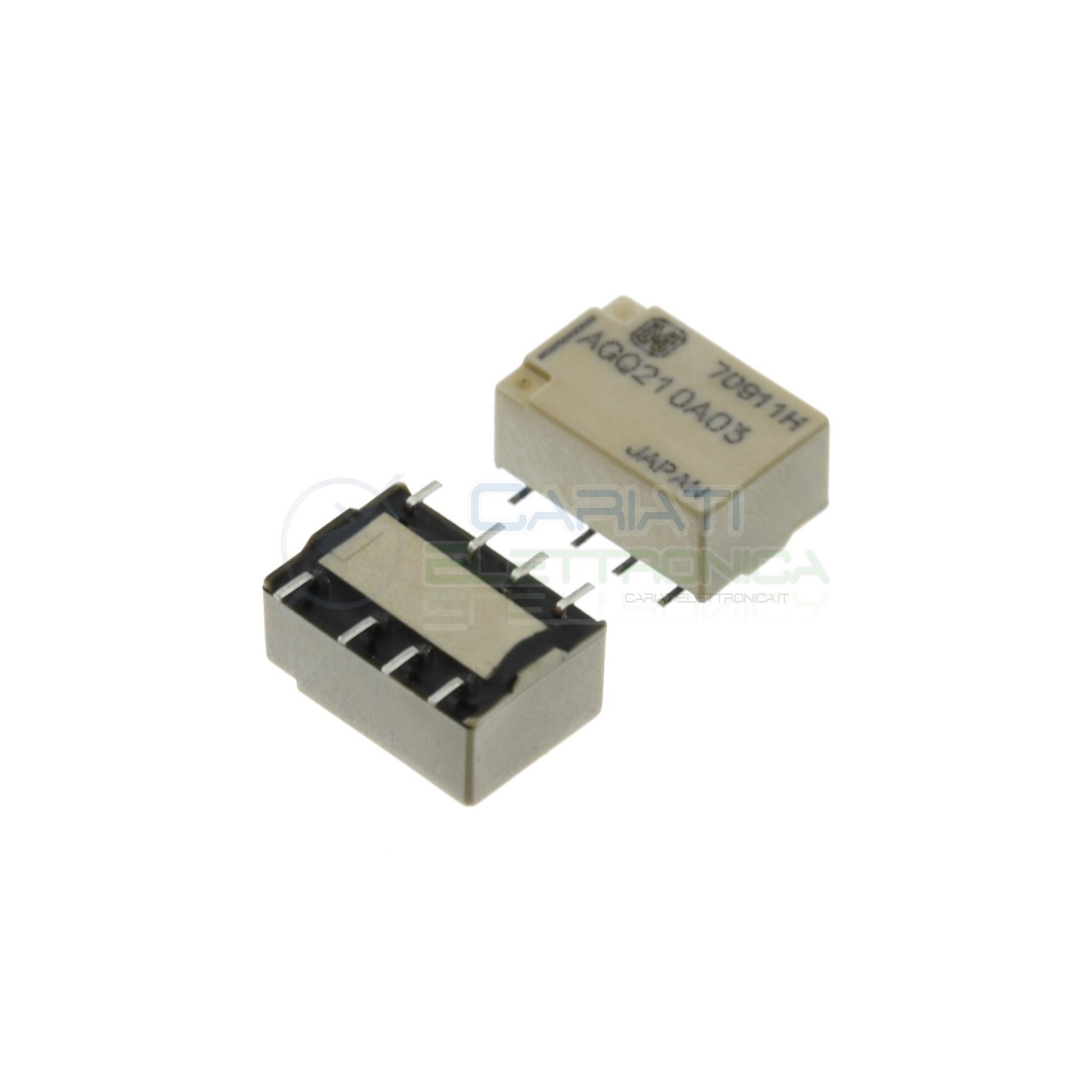 Relè AGQ210A03 Bobina 3V DPDT 1A 30Vdc 300mA 250Vac 8 pin Panasonic