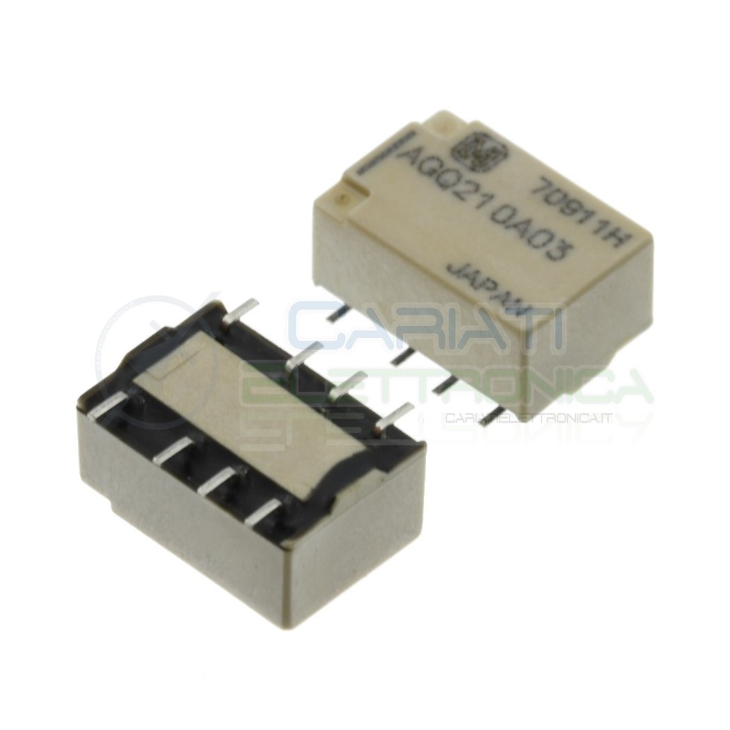 Relay AGQ210A03 Voltage coil 3V DPDT 1A 30Vdc 300mA 250Vac 8 pinPanasonic