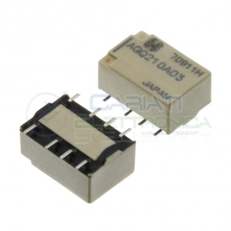 Relè AGQ210A03 Bobina 3V DPDT 1A 30Vdc 300mA 250Vac 8 pin Panasonic
