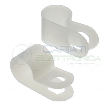 10 pcs Cable clamp diameter max 7,9mm Nylon 66Kss