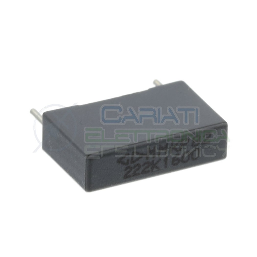 4 Pezzi Condensatore 2,2nF 650V in Poliestere MMKP82 Passo 15mm 10%
