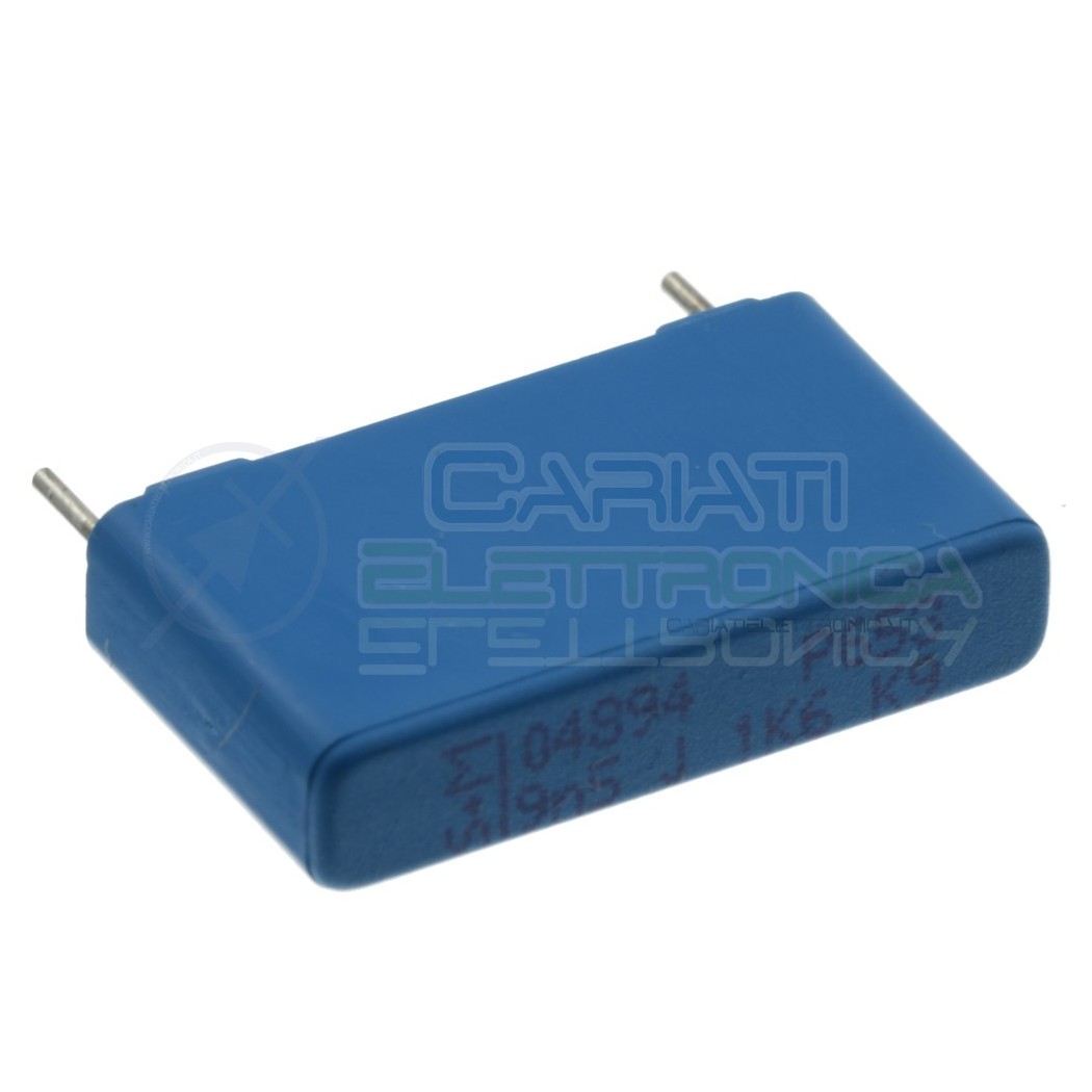 2 Pcs Capacitor 9,5nF 650Vac 1,6KVdc in polyester Pitch pin 22,5mm 10%