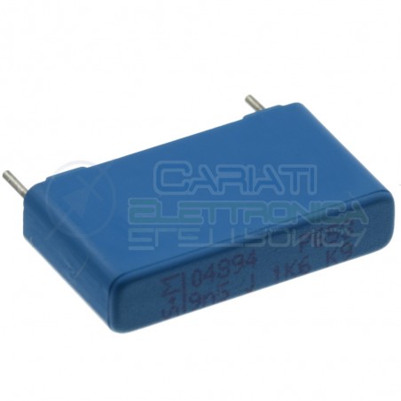 2 Pcs Capacitor 9,5nF 650Vac 1,6KVdc in polyester Pitch pin 22,5mm 10%