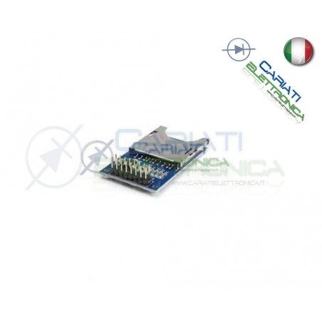 Lettore SD card reader shield writer compatibile con arduino pic