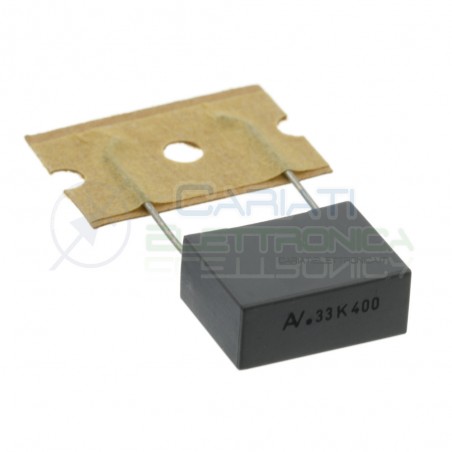Condensatore 330nF 400V R60 in Poliestere Passo 15mm 10% Kemet