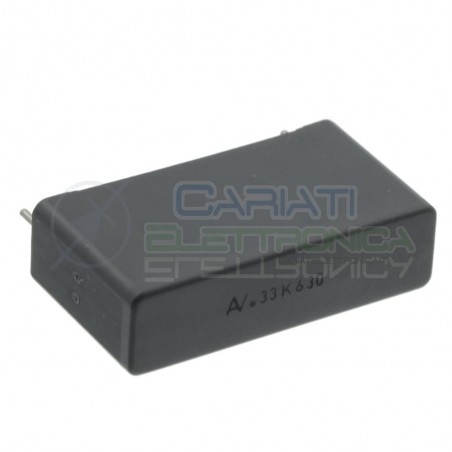 Condensatore 330nF 630V R60 in Poliestere Passo 27,5mm 10% Kemet