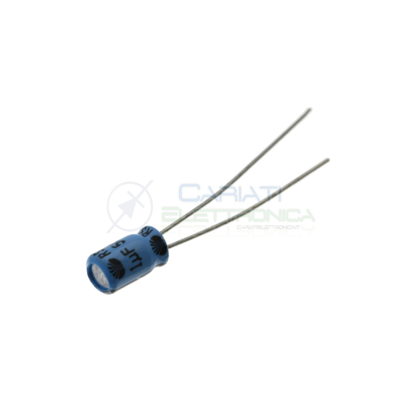 5 pezzi 1uF 50V Condensatore Elettrolitico 4X7mm 85° passo 2mm Samsung