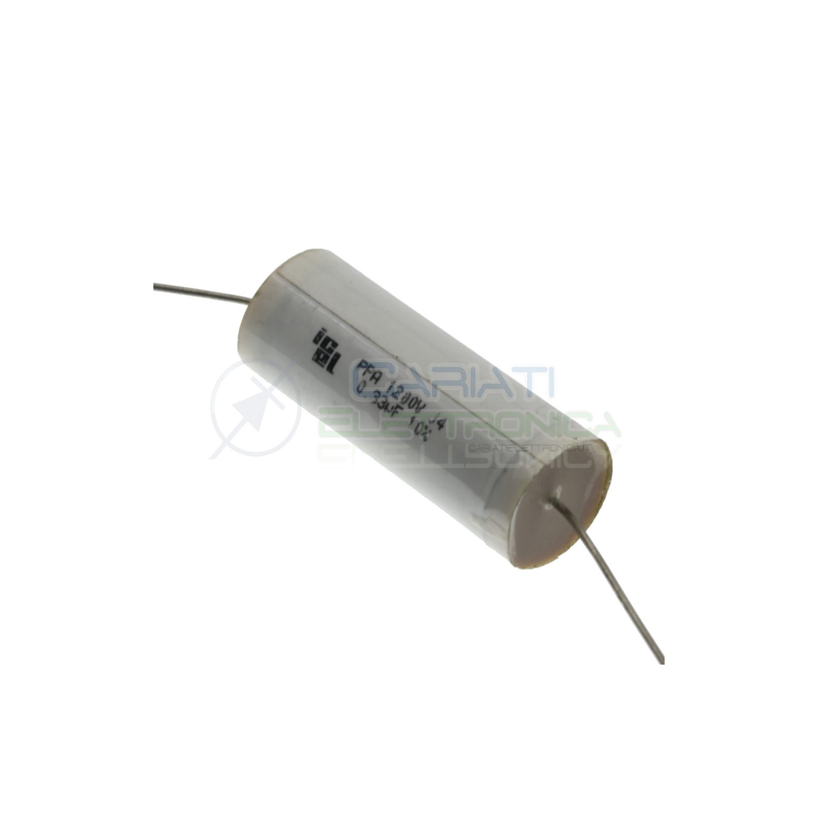Condensatore 330nF 1200V 17X44mm in PPA Assiale 10% Icel