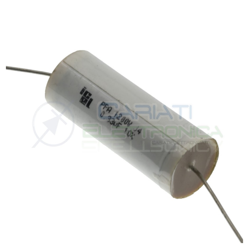 Condensatore 330nF 1200V 17X44mm in PPA Assiale 10% Icel