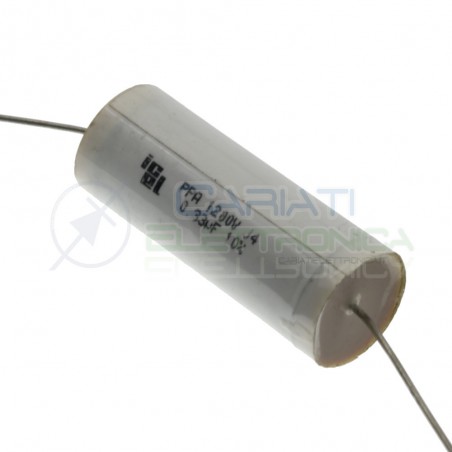 Condensatore 330nF 1200V 17X44mm in PPA Assiale 10% Icel