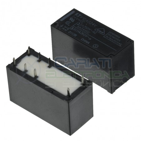 Relè FTR-F1CA024V Bobina 24V DPDT 5A 24Vdc 5A 250Vac 8 pin Fujitsu