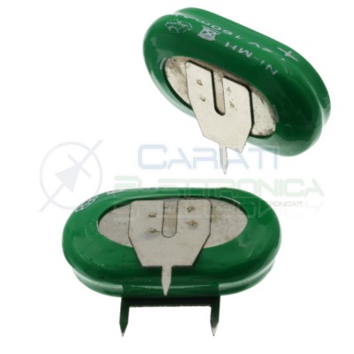 Battery rechargeable NI-Mh 1,2V 160mAh with pins for electronic Pcb boardExtracell