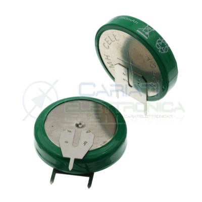 Battery rechargeable NI-Mh 1,2V 250mAh with pins for electronic Pcb boardExtracell