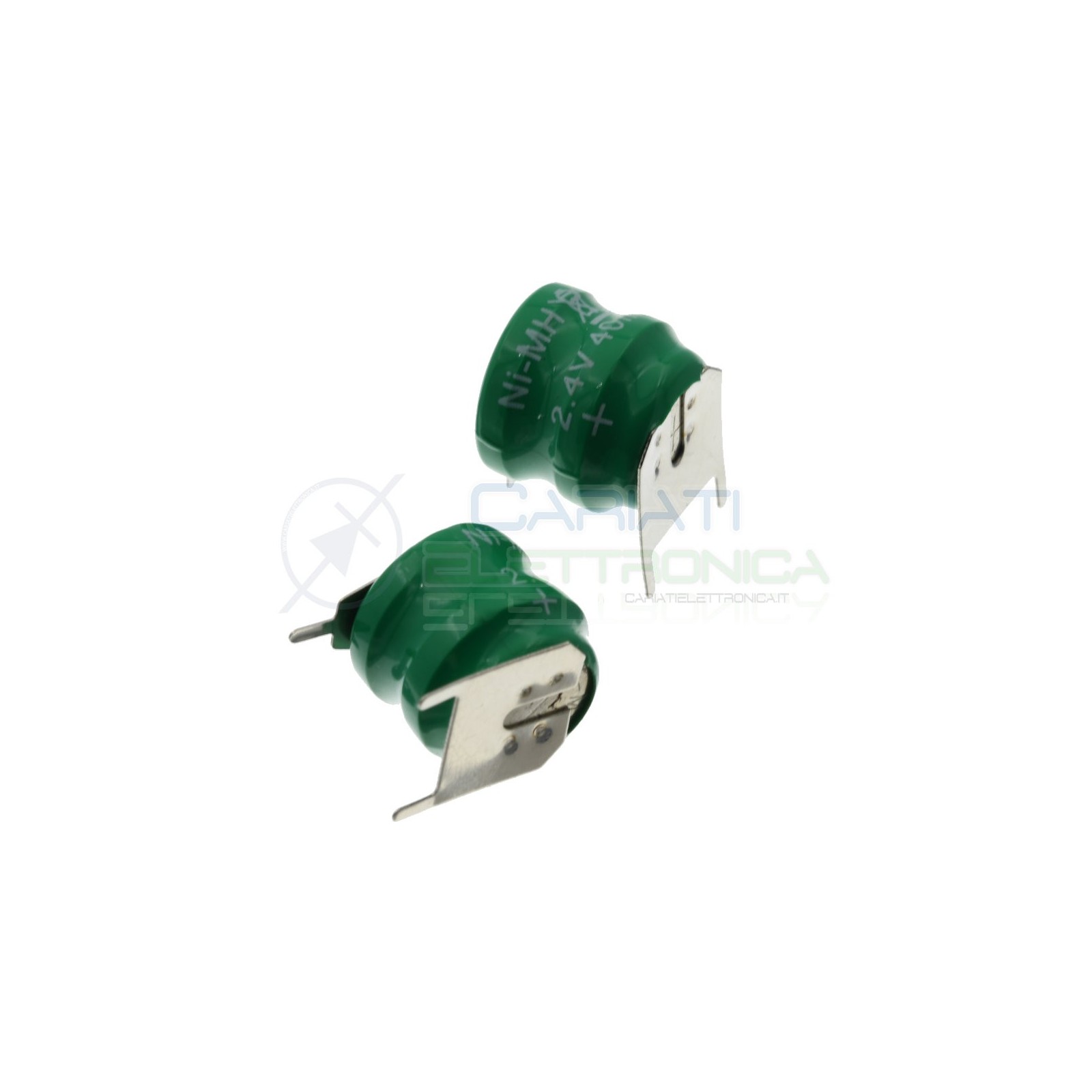 Battery rechargeable NI-Mh 2,4V 80mAh with pins for electronic Pcb board