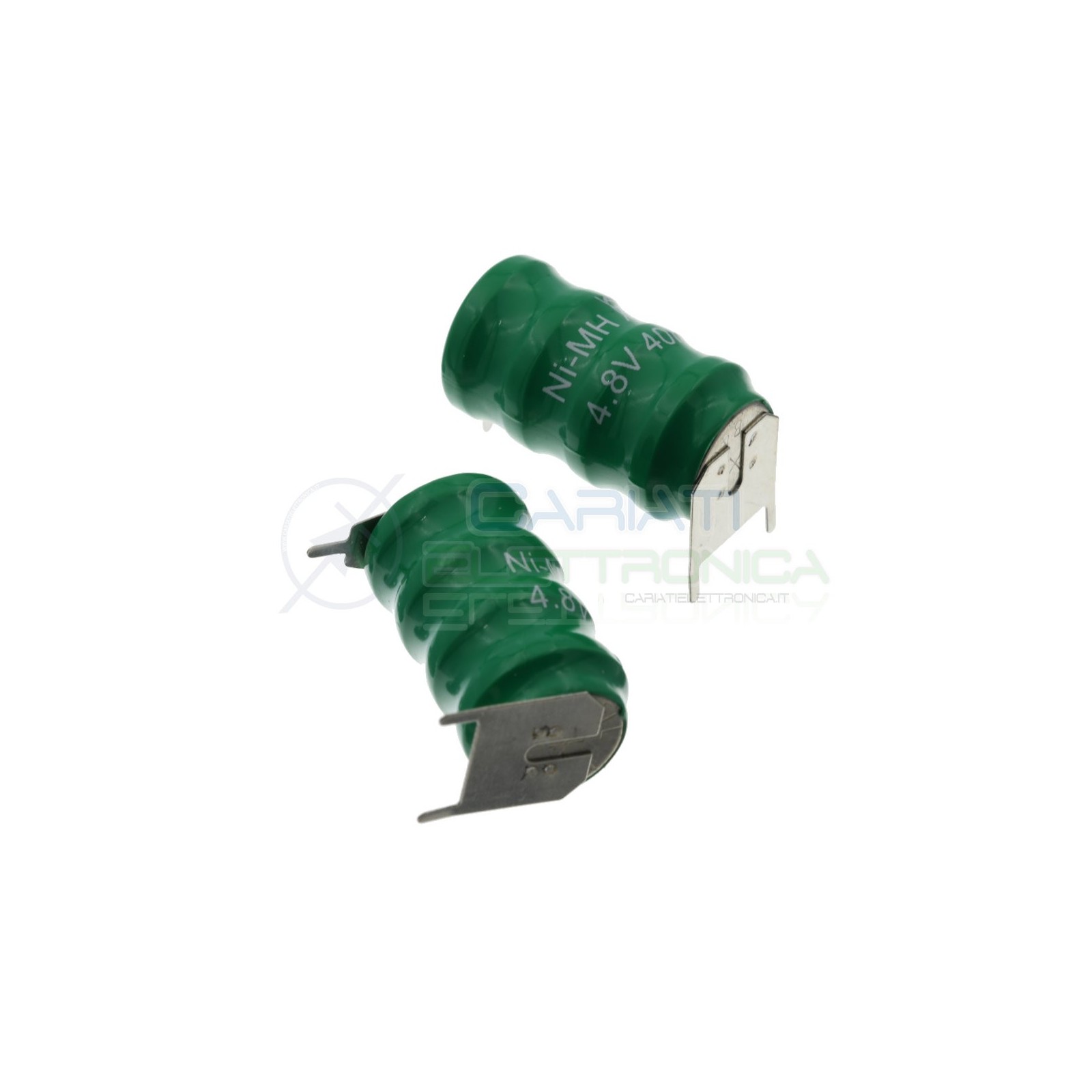 Batteria Tampone Pc Ricaricabile NI-Mh 4,8V 40mAh a Saldare Per Circuiti Stampati con terminali Extracell