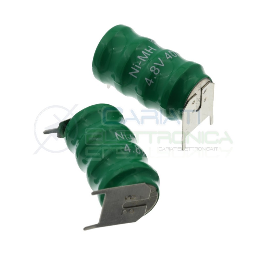 Battery rechargeable NI-Mh 4,8V 40mAh with pins for electronic Pcb boardExtracell