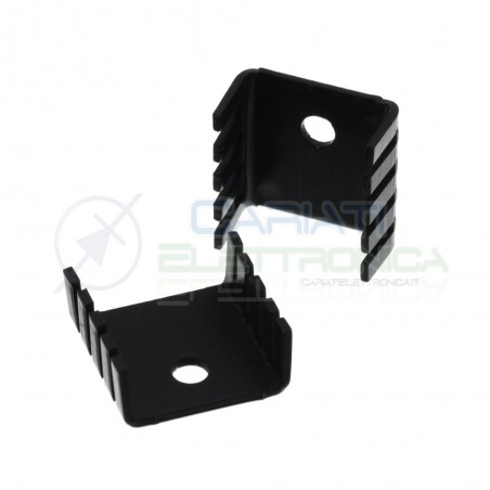 2 Pcs Heatsink in aluminium 20x10x19mm