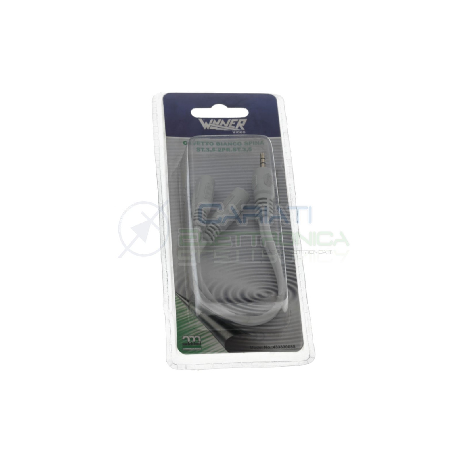 Sdoppiatore cavo audio jack stereo 3.5 mm a 2 x presa mono Winner
