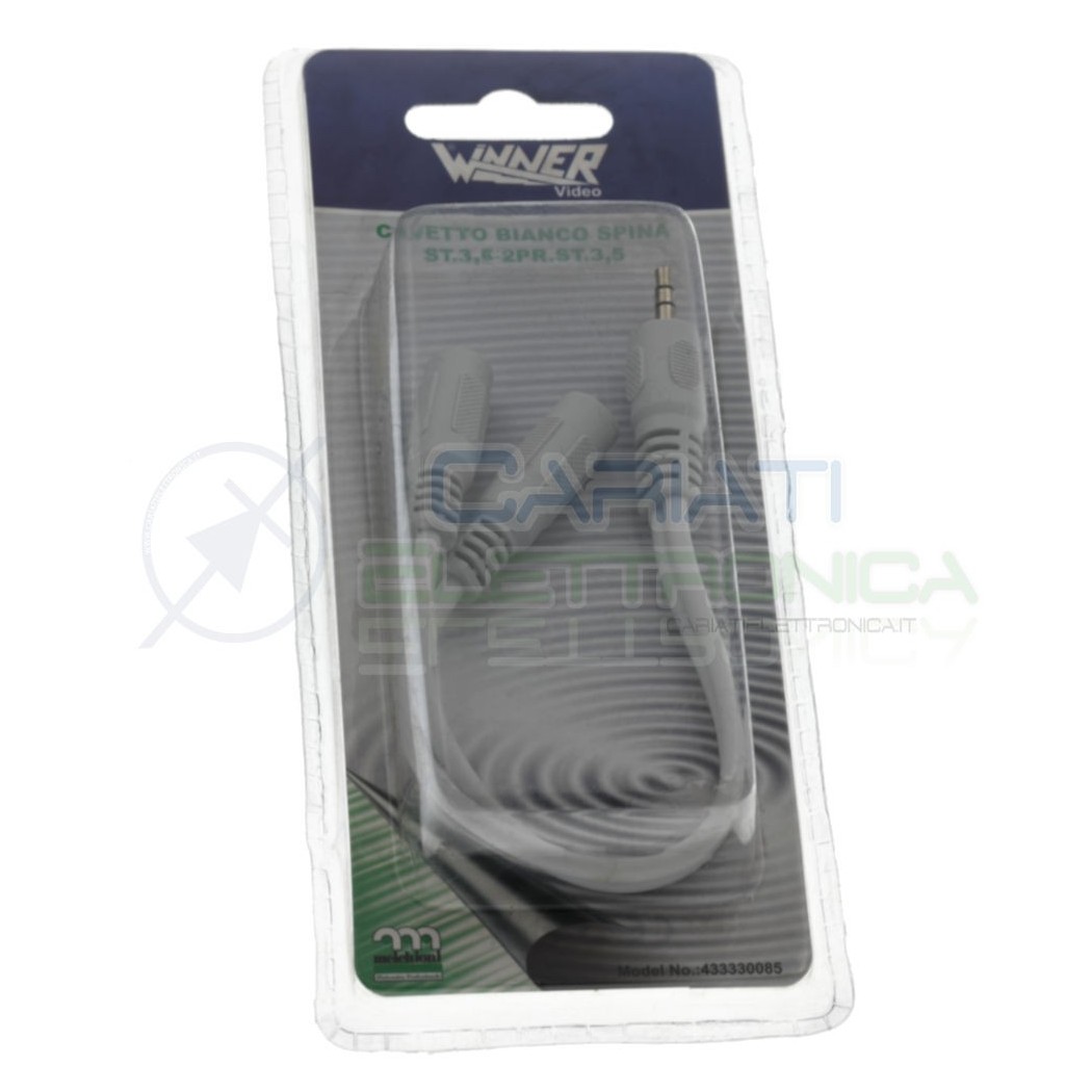 Cable audio jack stereo 3.5 mm to 2 x monoWinner