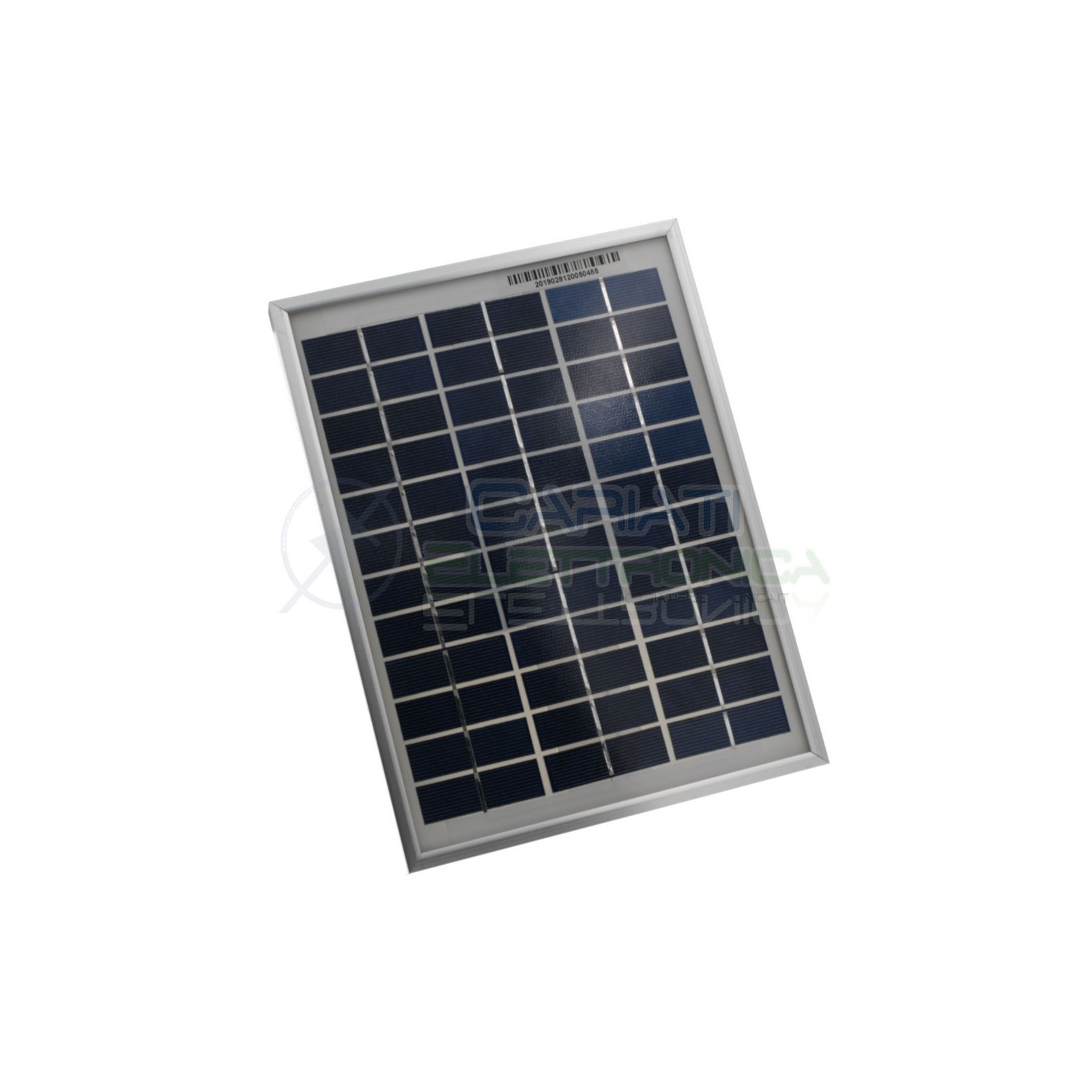 copy of Photovoltaic cell polycrystalline 12V 5W max 18,1V 290mA 251x186x18mmCariati Elettronica