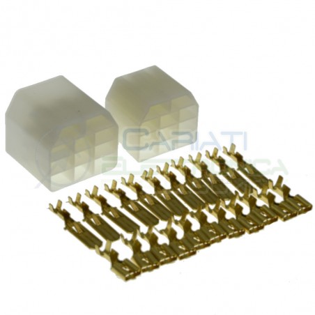 Kit Terminal Faston 11 Pin 6.35 Male FemaleCariati Elettronica