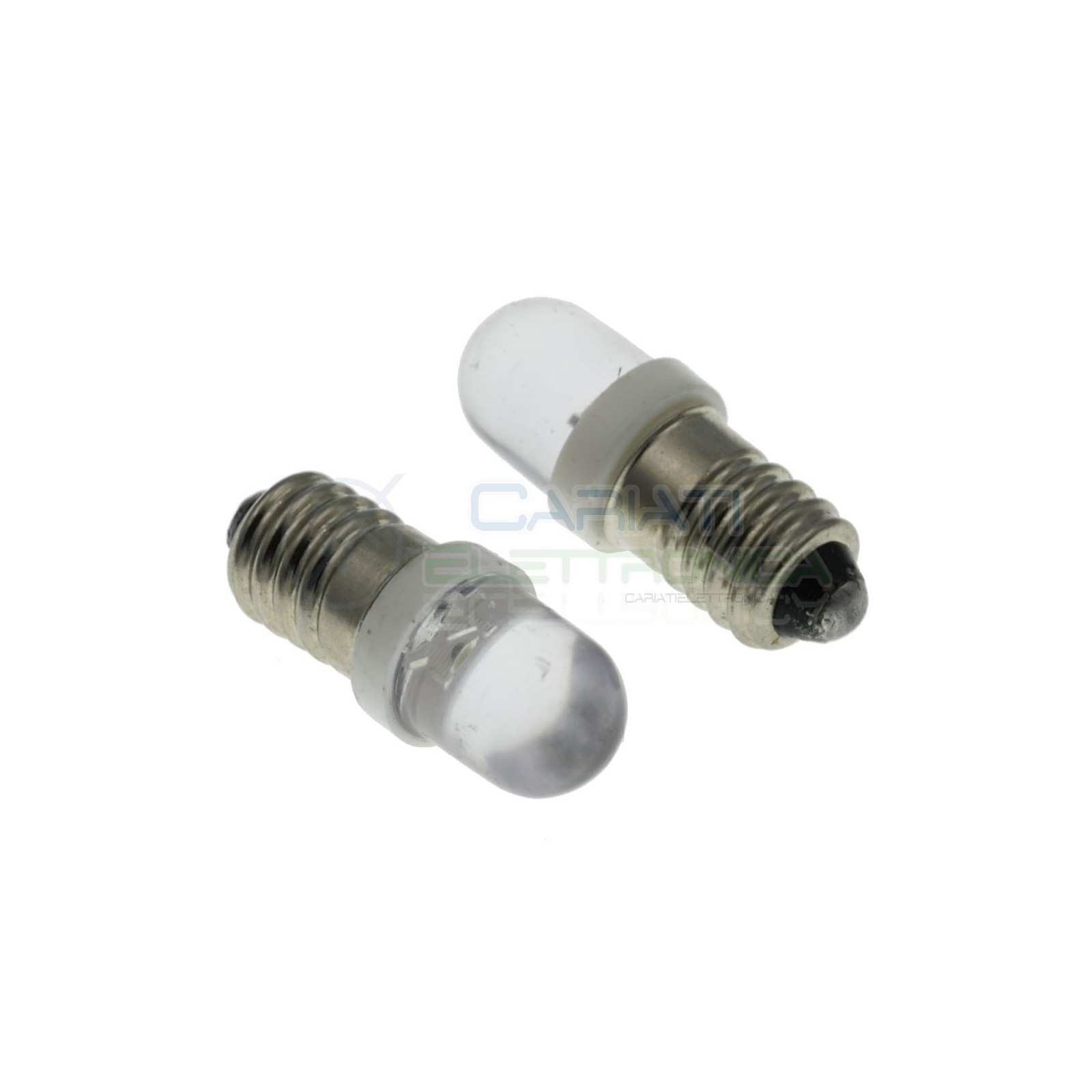 Led lamp E10 6V 9V 12V cool white