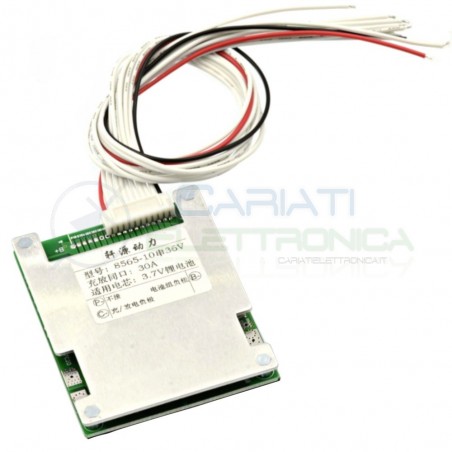 BMS Circuito di protezione 48V 30A per max 13 batterie 18650 agli ioni di Litio Li-ionGenerico