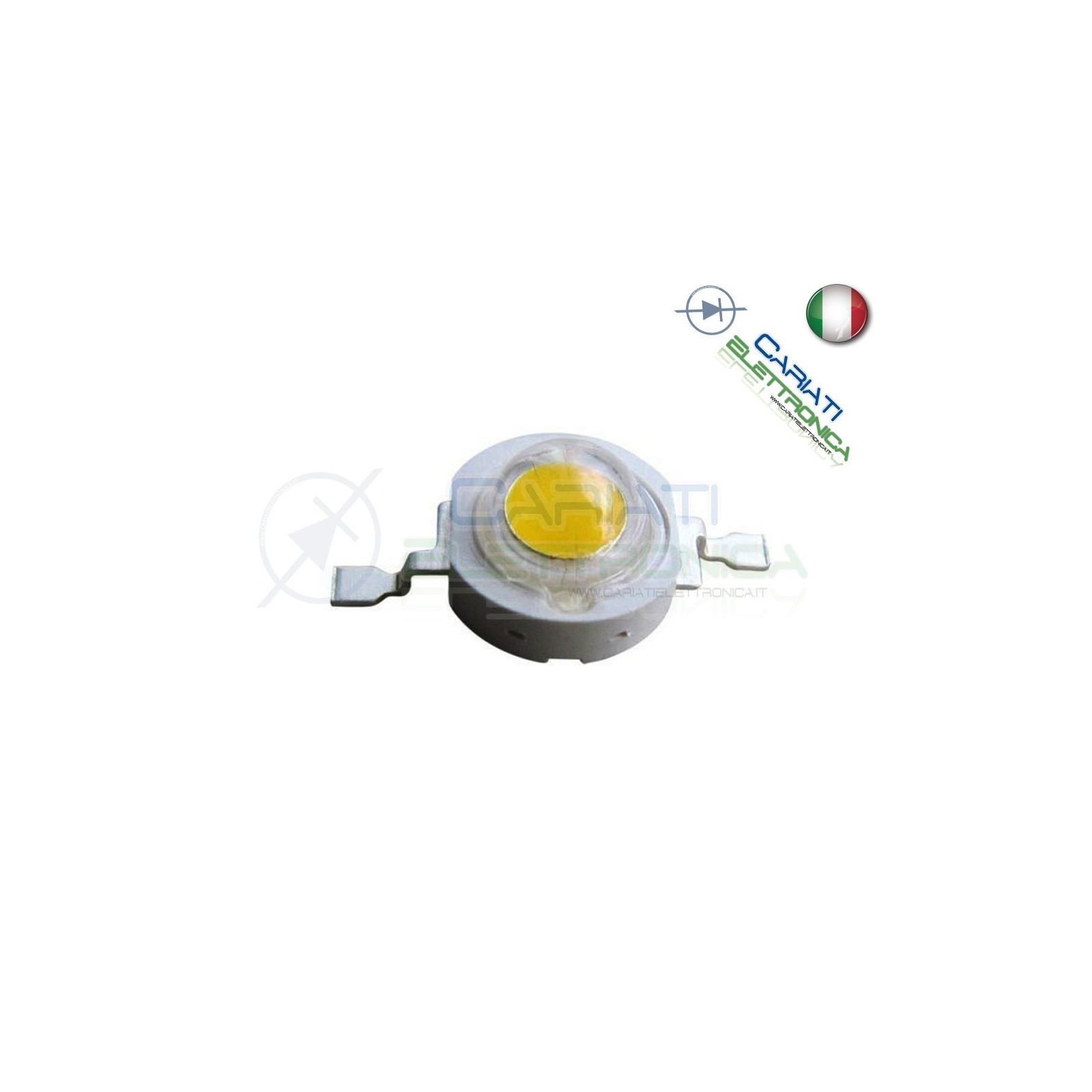 10pcs Led Power Cool white 1W 1 Watt 350mA 100 lumen lmCariati Elettronica