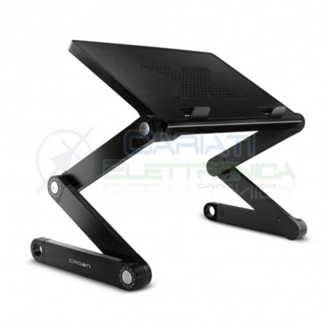 Tavolino Tavolo regolabile per Notebook Laptop da 12" - 15" divano letto poltronaCrown Micro